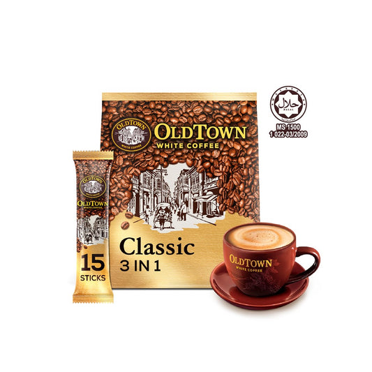 OLDTOWN Classic Instant Premix 3 In 1 White Coffee (38g x 15's)