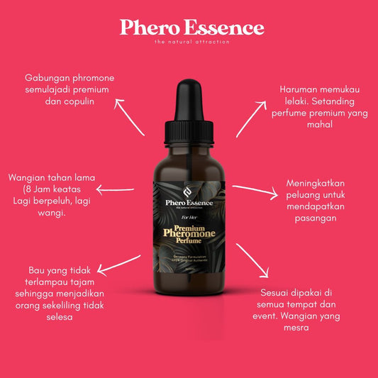 PHERO ESSENCE FOR HER (PHEROMONE) 3 Bottles (3in1)