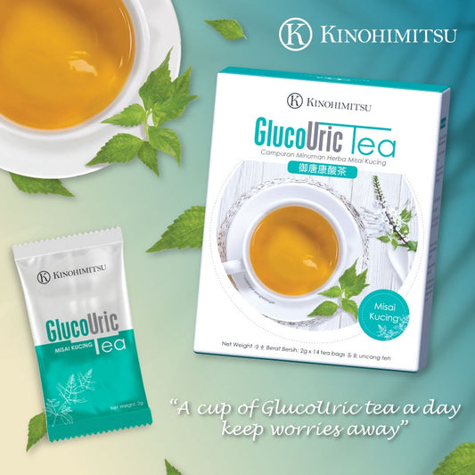 Kinohimitsu GlucoUric Tea (14 Pcs)*100% Natural Herbal Tea*