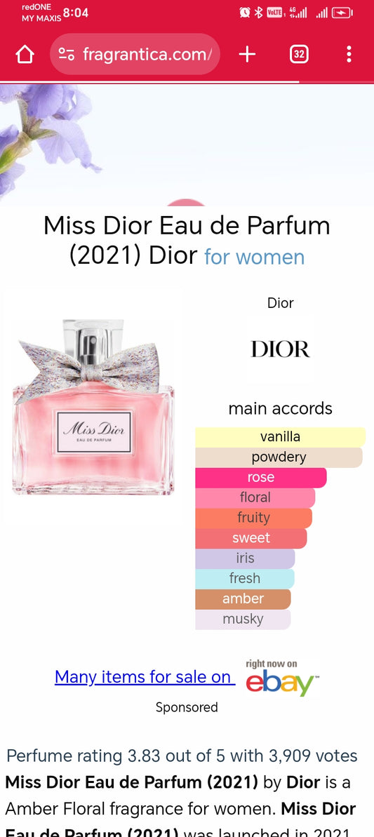 Miss Dior edp women 100ml (Hot selling)