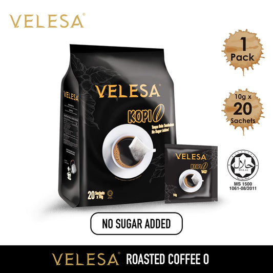 VELESA No Brown Sugar Added Roasted Coffee (20g x 12 sachets x 1 pack)